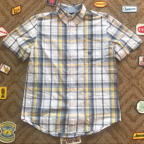 Newly Vintage Chaps Madras Button Front Shirt - Picture 3 of 4